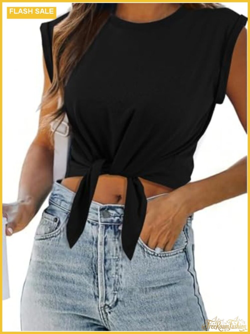 Tie Front Crop Top Women's Short Sleeve Ruched T-Shirt Casual Summer